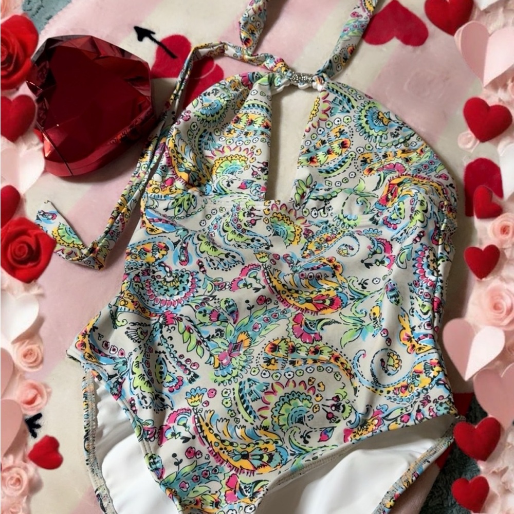 VENUS Multicolor Paisley One Piece Swimsuit